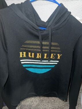 Hurley Dotty cut off hoodie